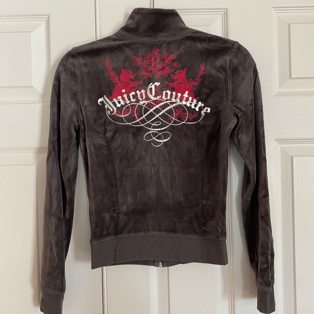 Juicy Couture Velour Zip Track Jacket